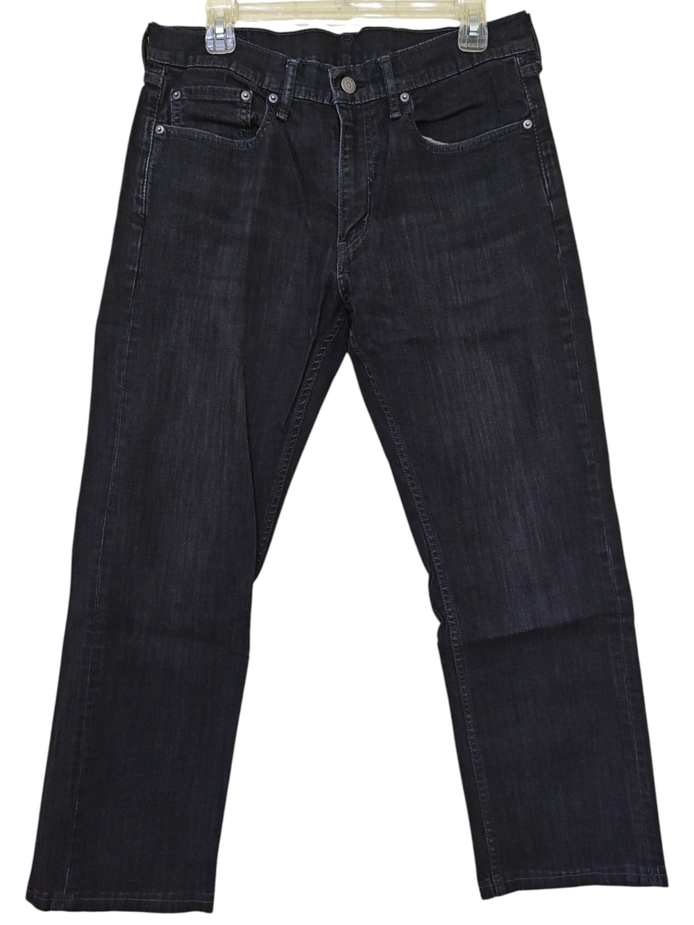 Vintage Levi's 559 Relaxed Straight Fit Jeans Men's W33 L30 Black Denim Altered